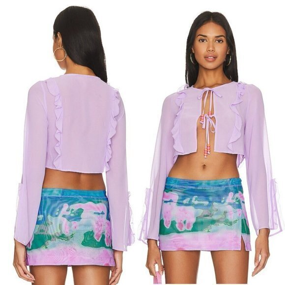 Majorelle Everly Top In Powder Purple